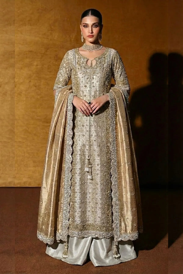 Haris shakeel Double Zari Fabric